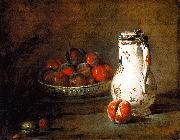 Jean Baptiste Simeon Chardin A Bowl of Plums oil